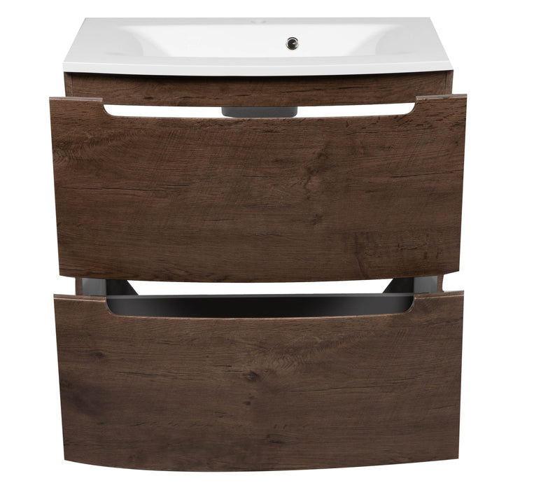 Delux Wood Rosewood  Bathroom Vanity Rosewood 3