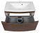 Delux Wood Rosewood Bathroom Vanity Rosewood 5