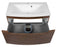 Delux Wood Rosewood  Bathroom Vanity Rosewood 4