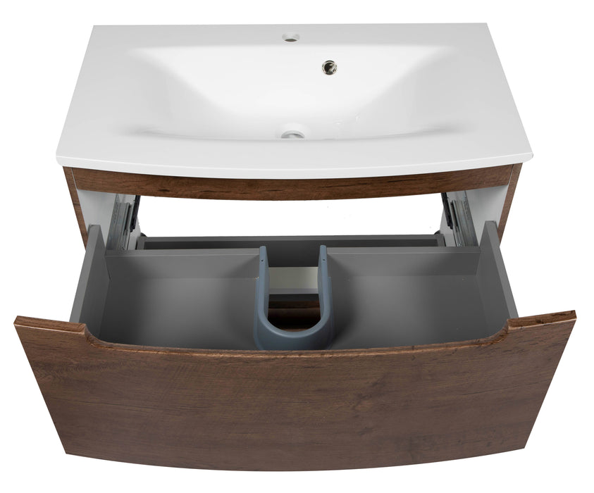 Delux Wood Rosewood  Bathroom Vanity Rosewood 4