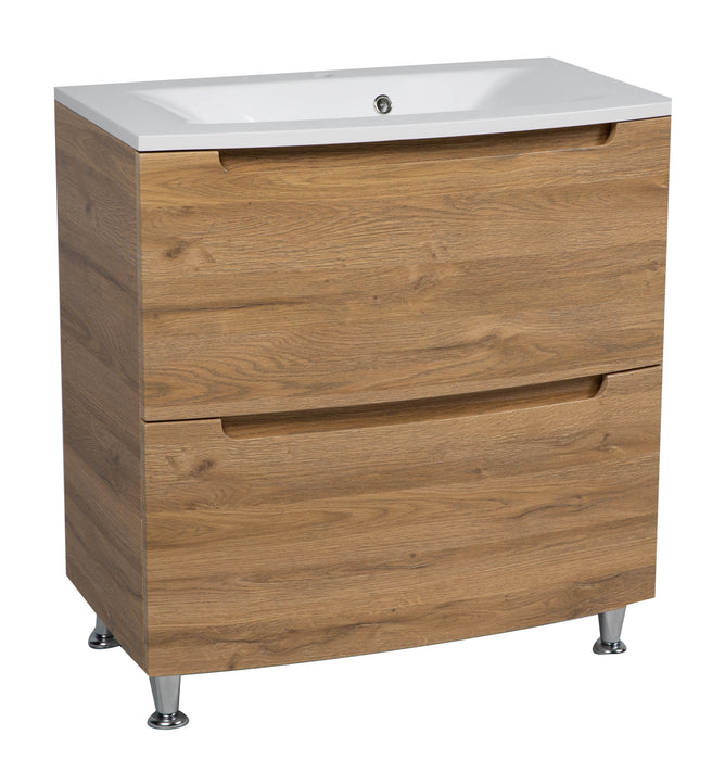 Delux Wood Teak Natural  Bathroom Vanity Teak Natural 1