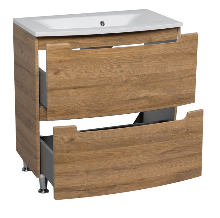 Delux Wood Teak Natural  Bathroom Vanity Teak Natural 3