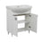 Woodmix Wood White Matte Bathroom Vanity White Matte 3