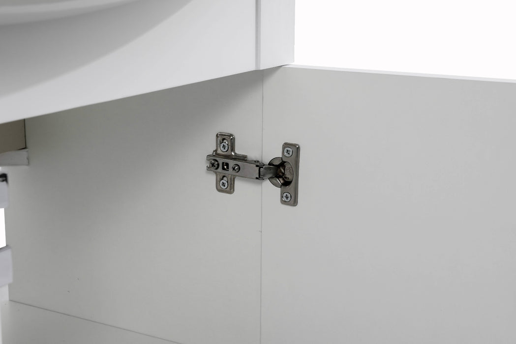 Woodmix Wood White Matte Bathroom Vanity White Matte 6