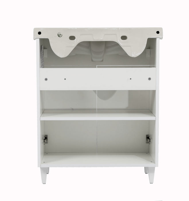 Woodmix Wood White Matte Bathroom Vanity White Matte 4