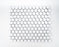2x2 Hexagon Porcelain Mosaic White Tile Matte 1