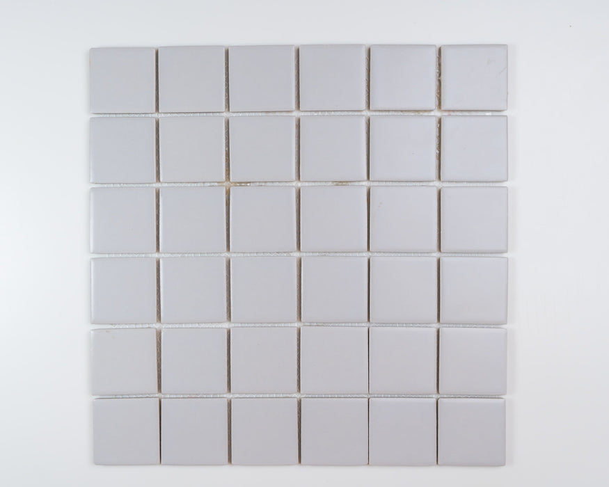 2x2 Sqaure Porcelain Mosaic Grey Tile Matte 1
