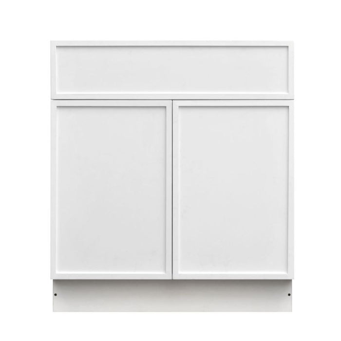 Shady White Wood Base Cabinet 3