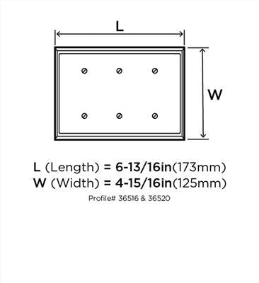 Mulholland Zinc Black Bronze Wall Plate 2
