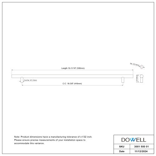 3001 Series Brushed Satin Stainless Steel Cabinet Pull 6