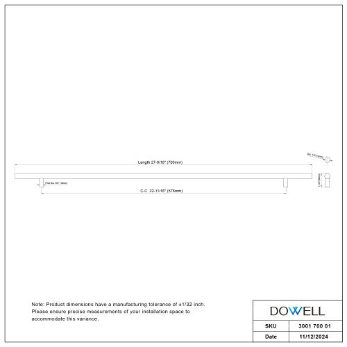 3001 Series Brushed Satin Stainless Steel Cabinet Pull 6