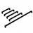 3007 Series Matte Black Metal Cabinet Pull 5