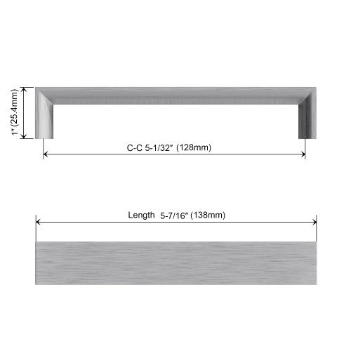 3007 Series Brushed Satin Nickel Metal Cabinet Pull 4
