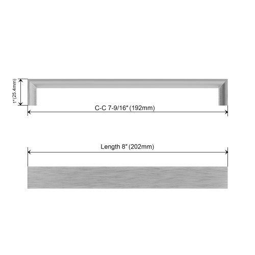 3007 Series Brushed Satin Nickel Metal Cabinet Pull 4