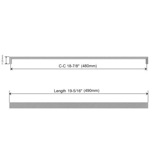 3007 Series Brushed Satin Nickel Metal Cabinet Pull 4