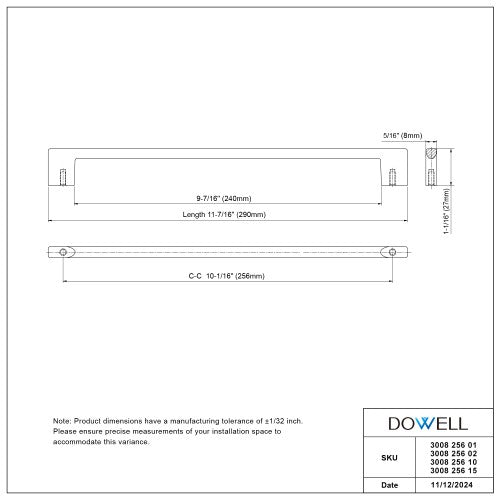3008 Series Brushed Satin Nickel Metal Cabinet Pull 5