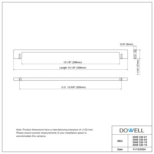 3008 Series Chrome Metal Cabinet Pull 5