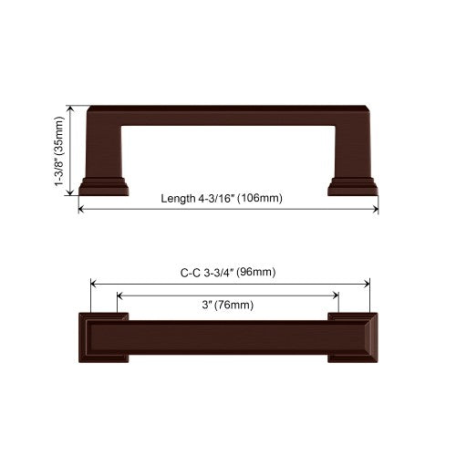 3011 Series Brushed Satin Nickel Metal Cabinet Pull 8