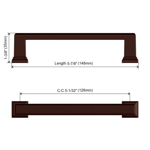3011 Series Oil Rubbed Bronze  Metal Cabinet Pull 4