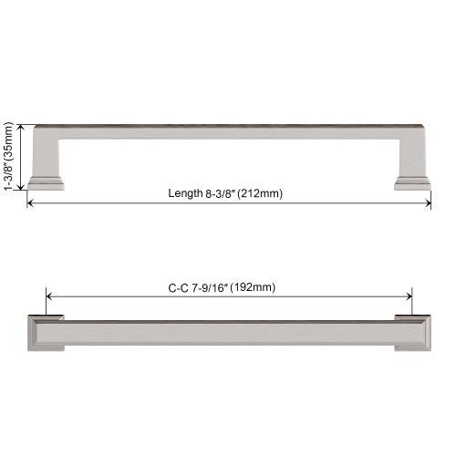 3011 Series Brushed Satin Nickel Metal Cabinet Pull 5