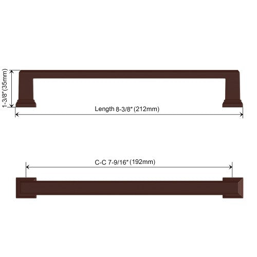 3011 Series Oil Rubbed Bronze  Metal Cabinet Pull 4