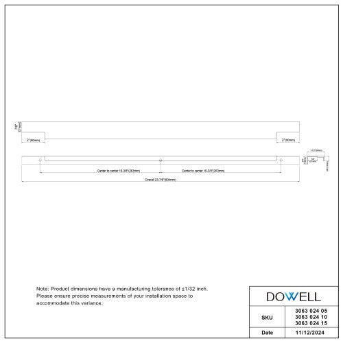 3063 Series Matte Black Metal Cabinet Pull 4