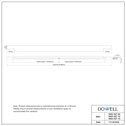 3063 Series Matte Black Metal Cabinet Pull 4