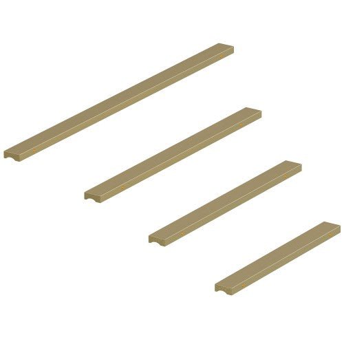 3064 Series Matte Black Aluminum Cabinet Pull 5