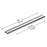 3064 Series Chrome Aluminum Cabinet Pull 2