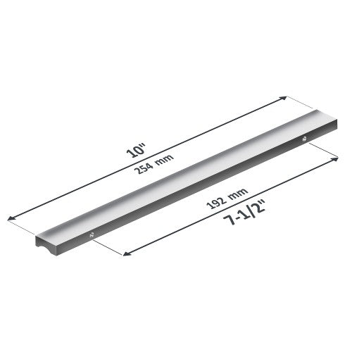 3064 Series Chrome Aluminum Cabinet Pull 2