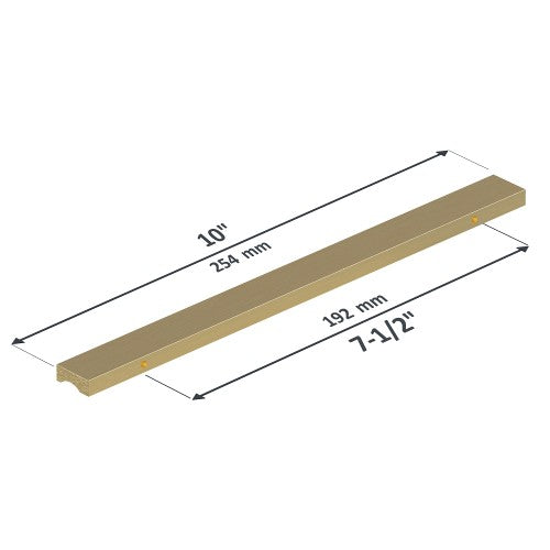 3064 Series Brushed Brass Aluminum Cabinet Pull 2