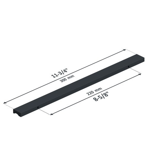 3064 Series Matte Black Aluminum Cabinet Pull 2
