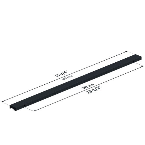 3064 Series Matte Black Aluminum Cabinet Pull 2