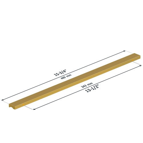3064 Series Brushed Brass Aluminum Cabinet Pull 2
