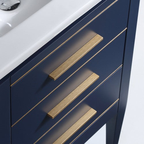 3064 Series Brushed Brass Aluminum Cabinet Pull 4