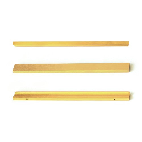 3064 Series Brushed Brass Aluminum Cabinet Pull 3