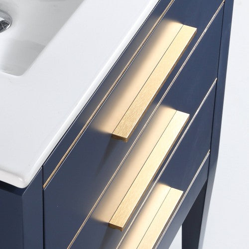 3064 Series Brushed Brass Aluminum Cabinet Pull 5