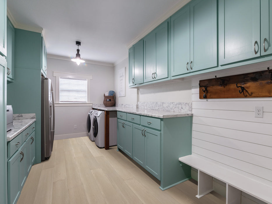Dwell Vinyl Genuine Greige Resilient Luxury Vinyl Plank ScufResist 2