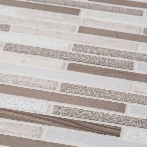 Stream Stone Mosaic Hammered & Honed Marble & Limestone