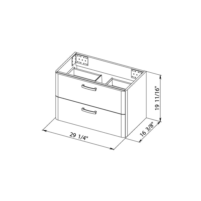 Fiona Wood Gray Matte Bathroom Vanity Gray Matte 7