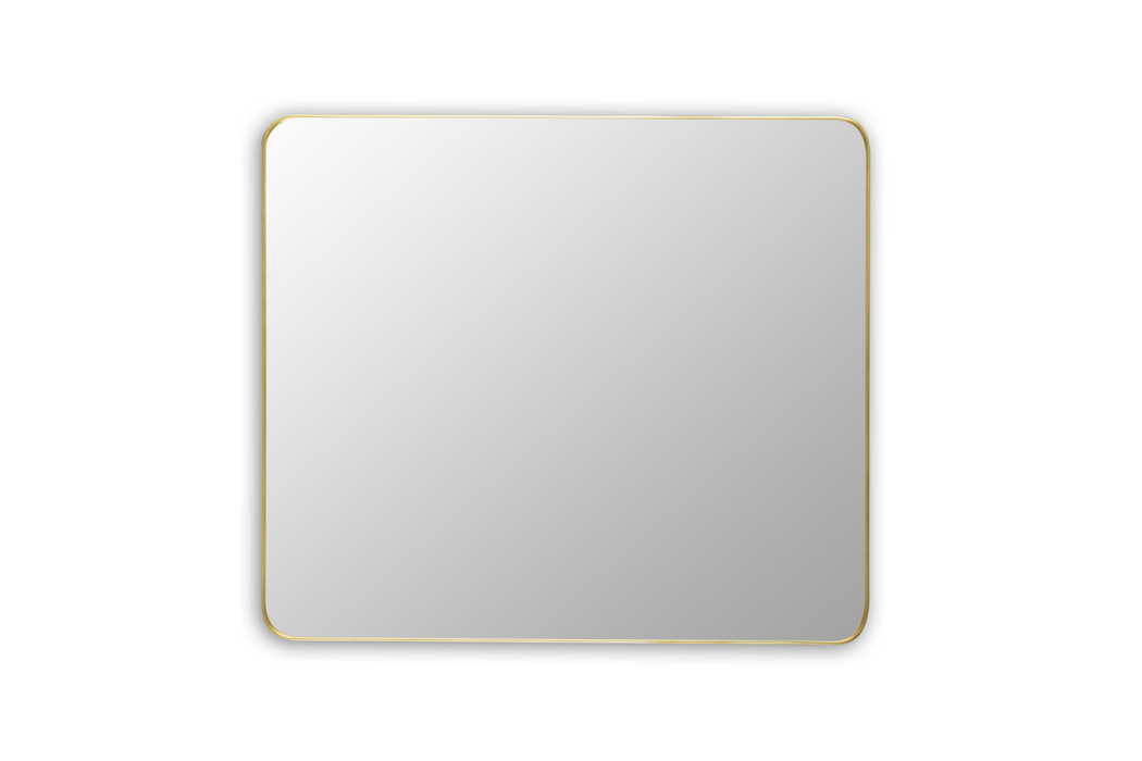 High Density Fiberboard (HDF) Gold Bathroom Mirror 1