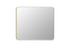 High Density Fiberboard (HDF) Gold Bathroom Mirror 1