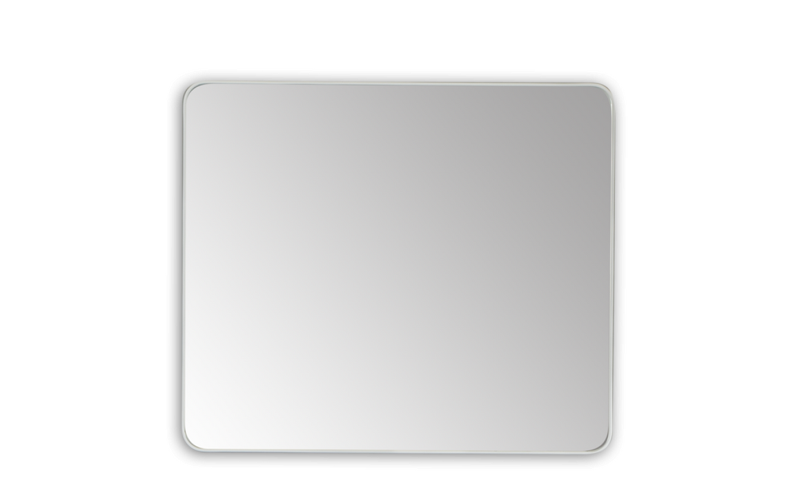 High Density Fiberboard (HDF) White Bathroom Mirror 1