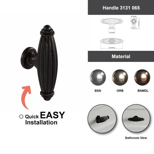 3131 Series Oil Rubbed Bronze Metal Cabinet Knob 7