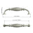 3131 Series Brush Satin Nickel Metal Cabinet Pull 6