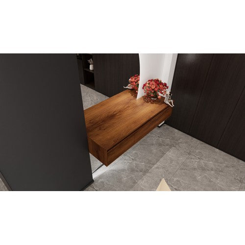 Plywood Brown Bathroom Vanity Brown 2