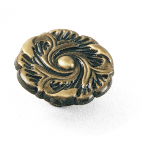 Classic Traditions Provincial  Zinc Alloy Cabinet Knob Antique Brass 2