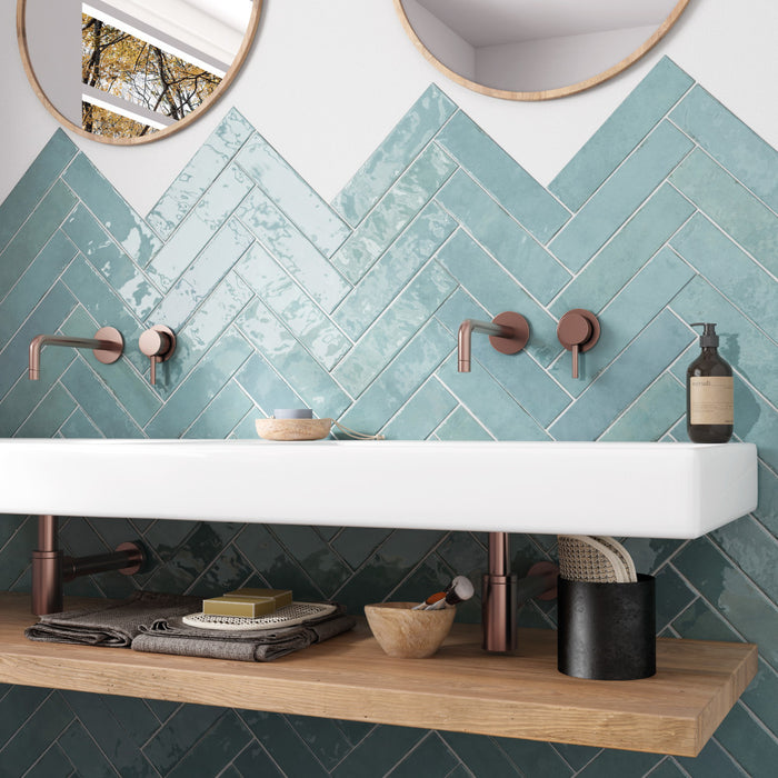 Tribeca Studio Porcelain Watercolor Tile Glossy 9