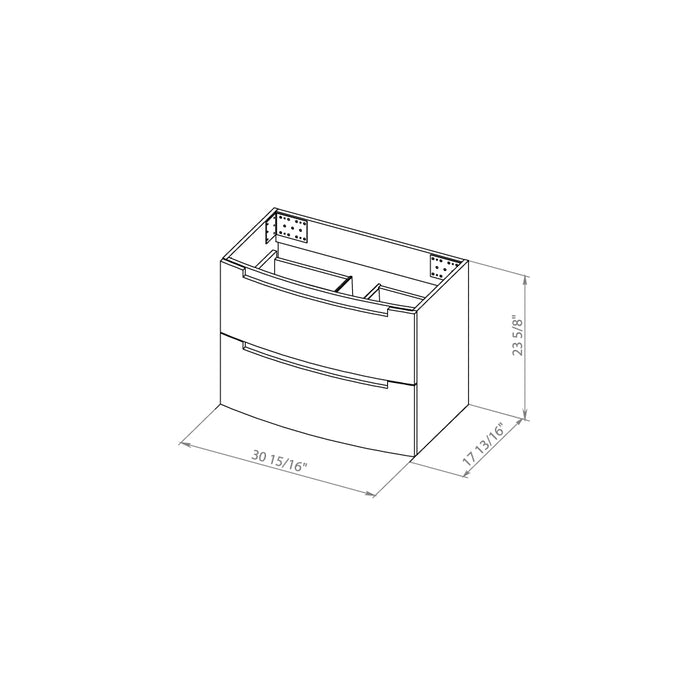 Delux Wood Rosewood  Bathroom Vanity Rosewood 7