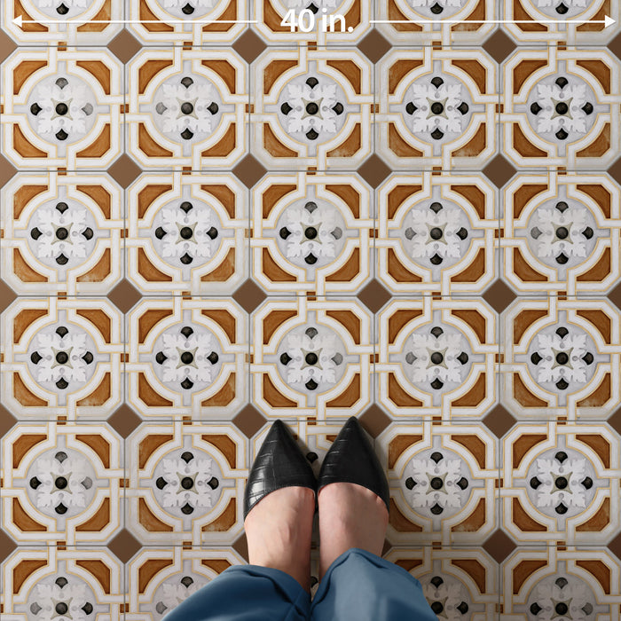 Vaudeville Porcelain Octagon Deco Zimer Tile Matte 6